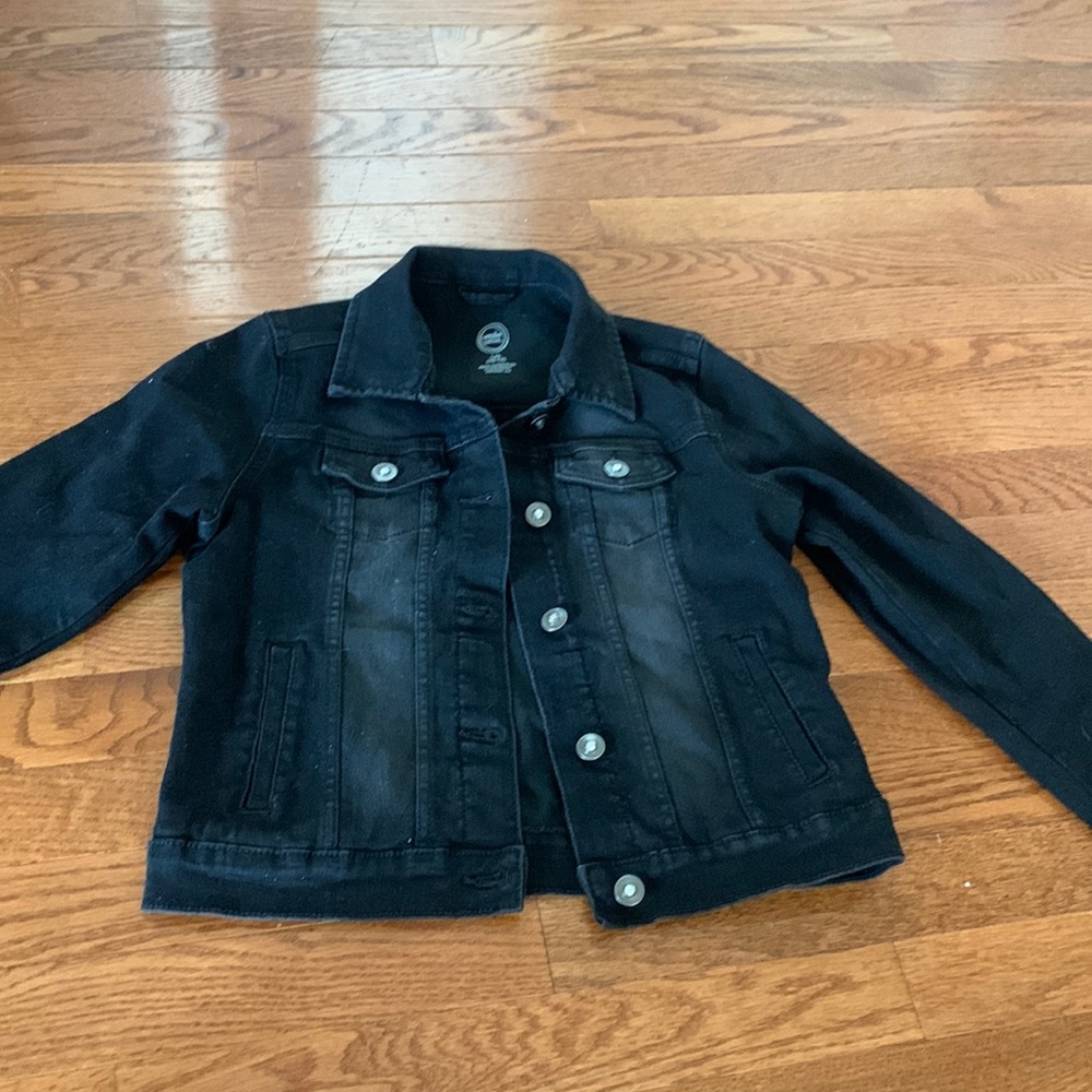 Black, Wonder Nation Jean Jacket, Girls L/G (10-12)